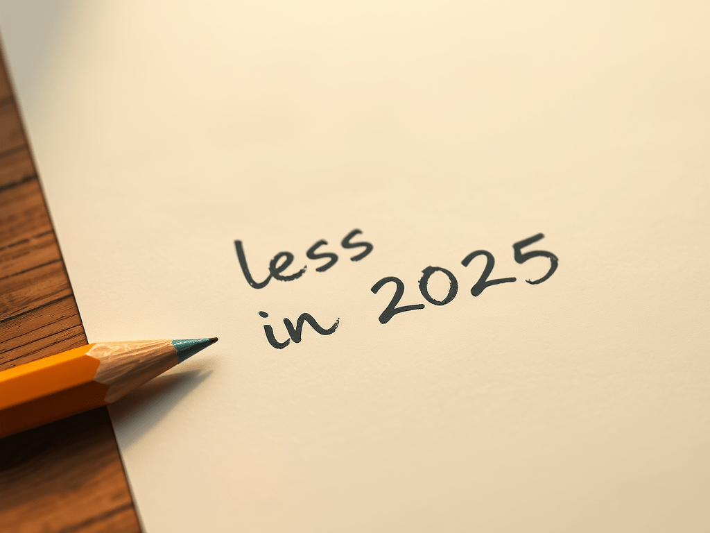 Defining My Year: Embracing the Theme of ‘Less’